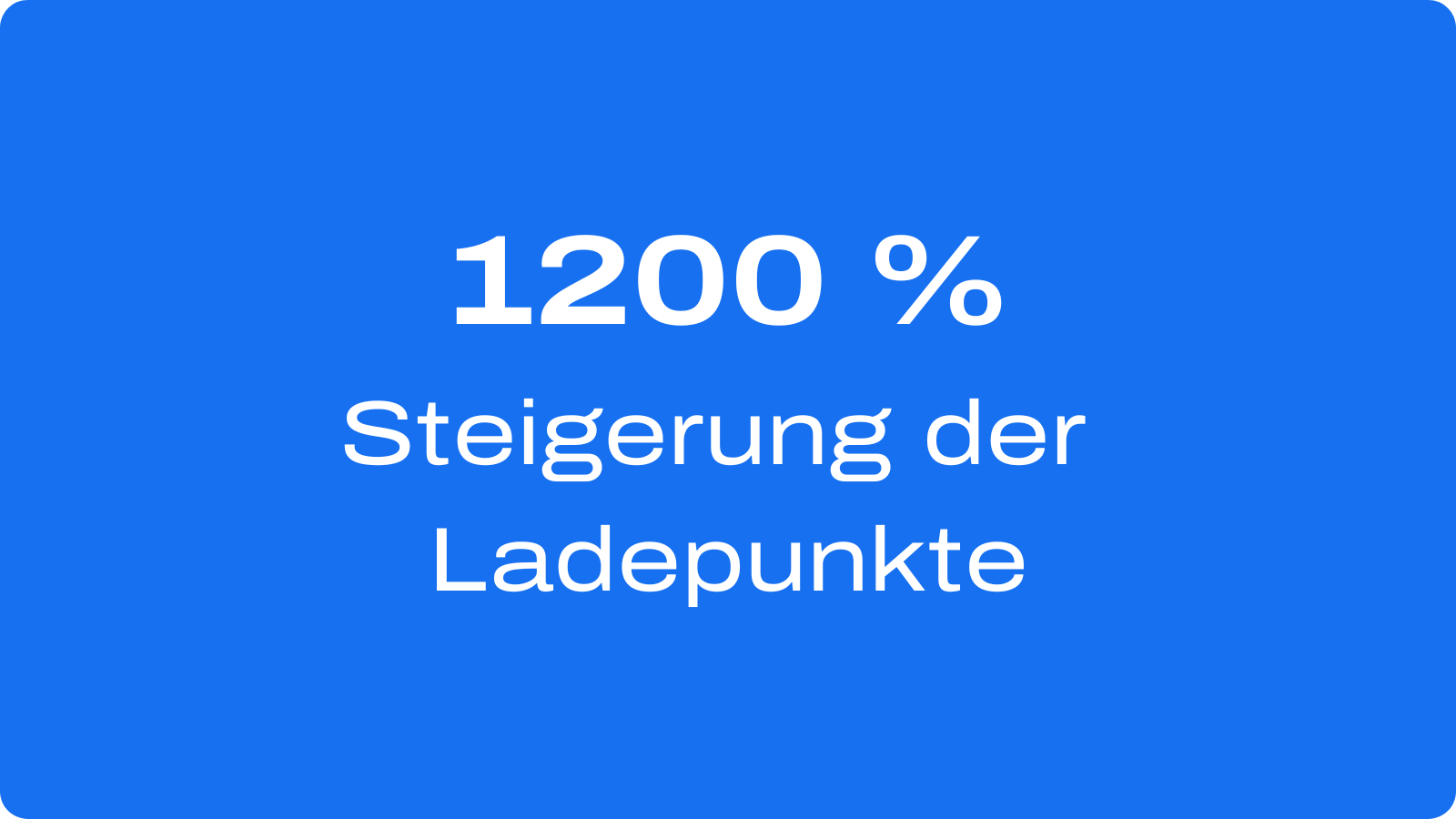 Steigerung der Ladepunkte